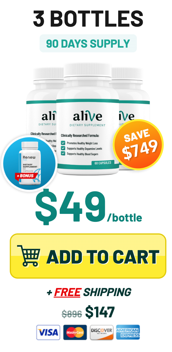 Alive Weight Loss - 3 bottles